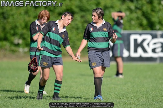 2015-05-16 Rugby Lyons Settimo Milanese U14-Rugby Monza 0977